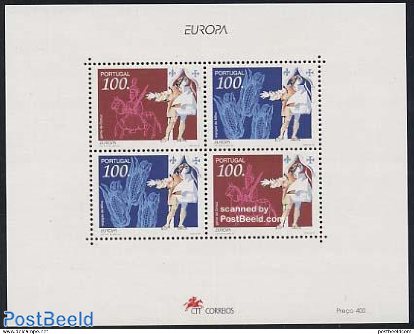 Portugal 1994 Europa, Discoveries S/s, Mint NH, History - Europa (cept) - Explorers - Unused Stamps