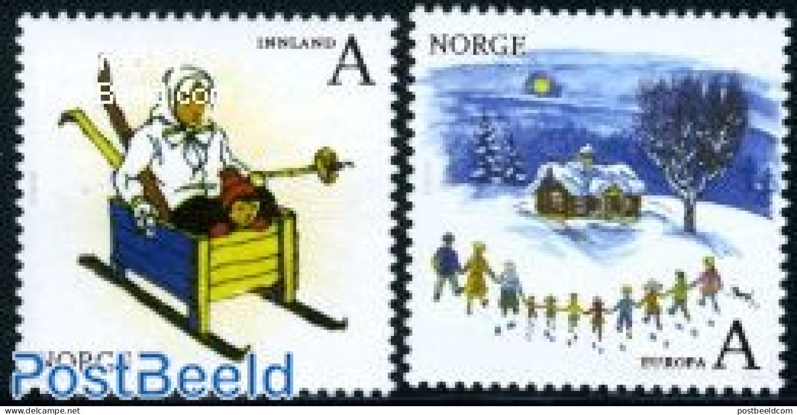 Norway 2010 Europa 2v, Mint NH, History - Religion - Europa (cept) - Christmas - Art - Children's Books Illustrations - Neufs