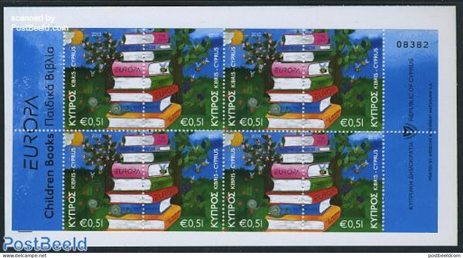 Cyprus 2010 Europa, Childrens Books Booklet, Mint NH, History - Europa (cept) - Stamp Booklets - Art - Children's Book.. - Unused Stamps