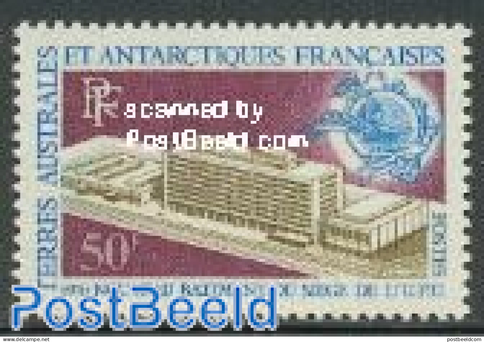 French Antarctic Territory 1970 New U.P.U. Building 1v, Mint NH, U.P.U. - Unused Stamps