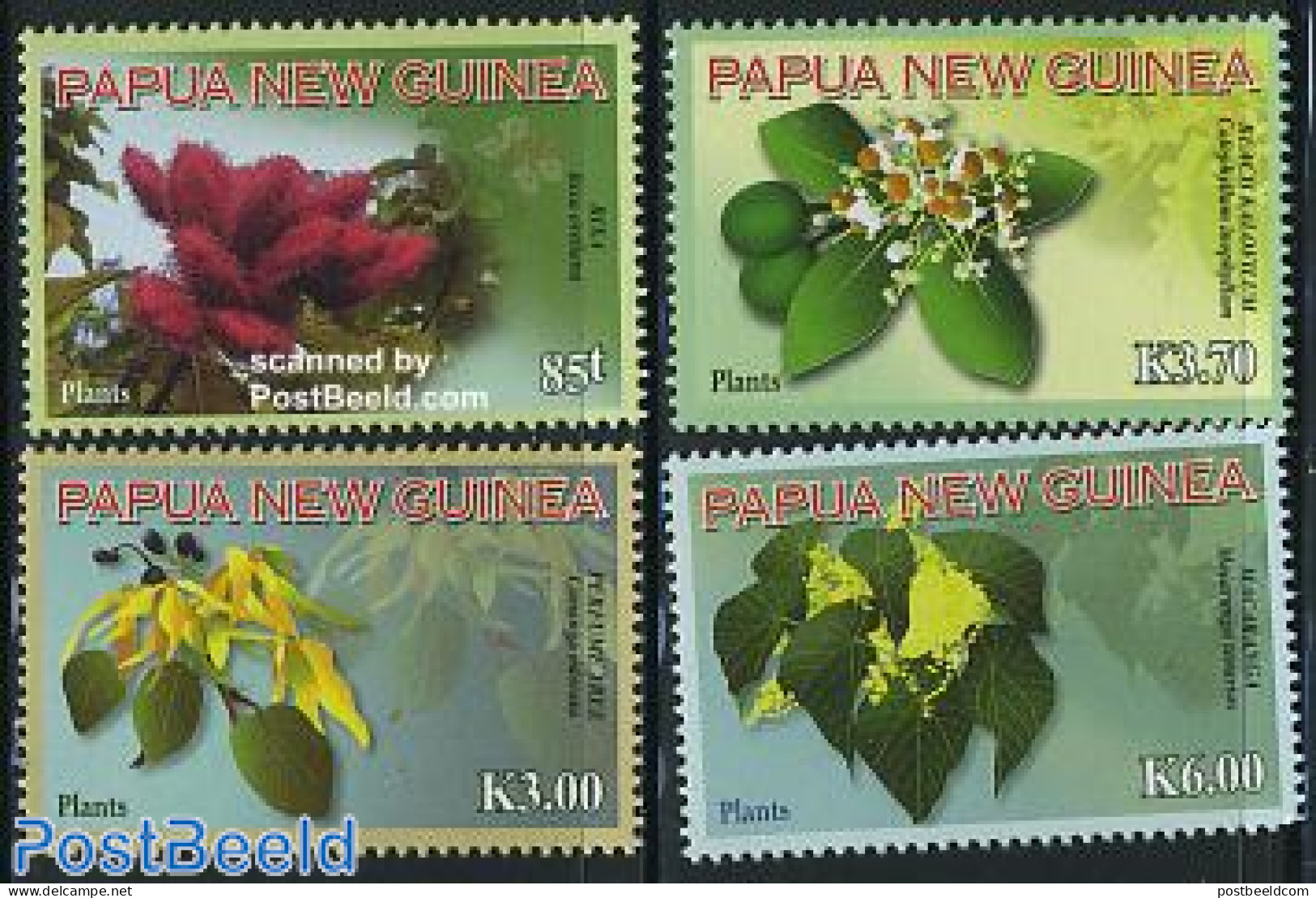 Papua New Guinea 2009 Plants 4v, Mint NH, Nature - Flowers & Plants - Papua Nuova Guinea