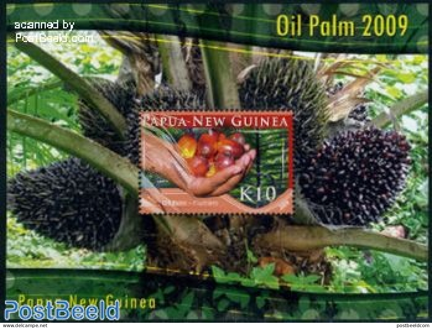 Papua New Guinea 2009 Oil Palm S/s, Mint NH, Nature - Trees & Forests - Rotary, Lions Club