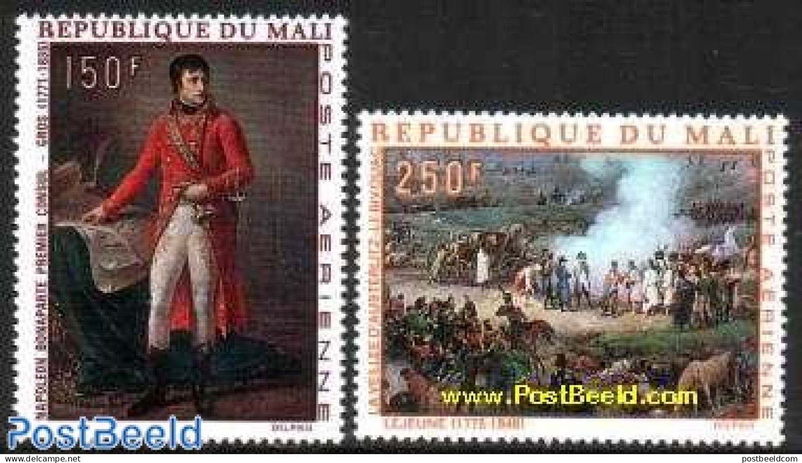 Mali 1969 Napoleon I 2v, Mint NH, History - History - Napoleon - Art - Paintings - Napoleon