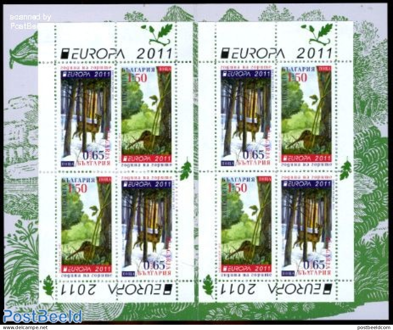 Bulgaria 2011 Europa, Forests Booklet, Mint NH, History - Nature - Europa (cept) - Animals (others & Mixed) - Birds - .. - Ongebruikt