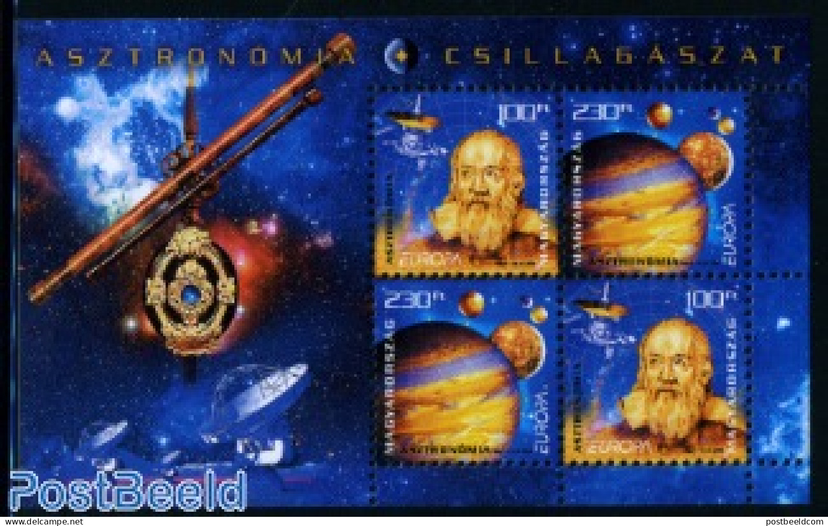 Hungary 2009 Europa, Astronomy S/s, Mint NH, History - Science - Europa (cept) - Astronomy - Unused Stamps