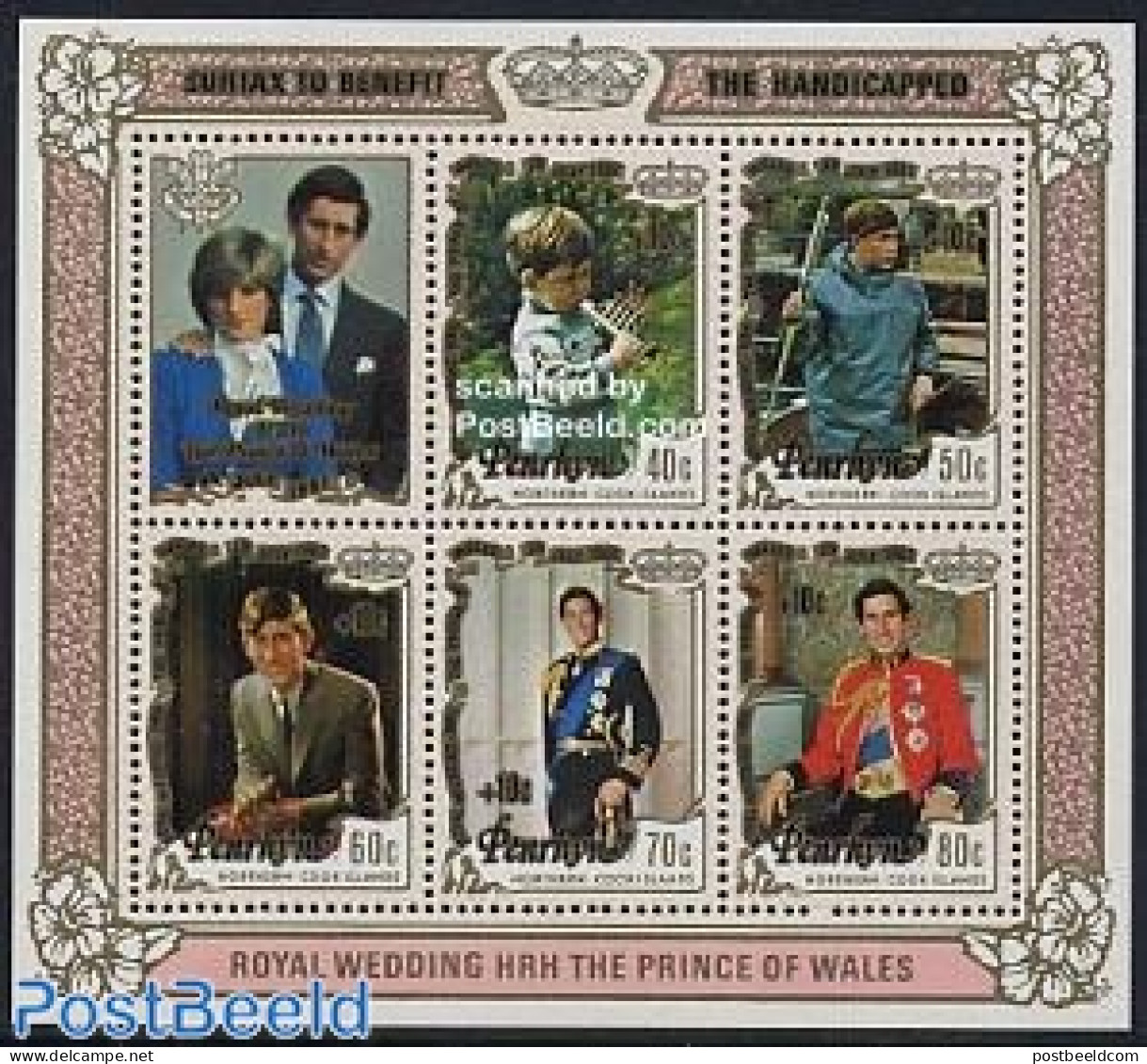 Penrhyn 1981 Int. Year Of Disabled People S/s, Mint NH, Health - History - Int. Year Of Disabled People 1981 - Charles.. - Handicaps