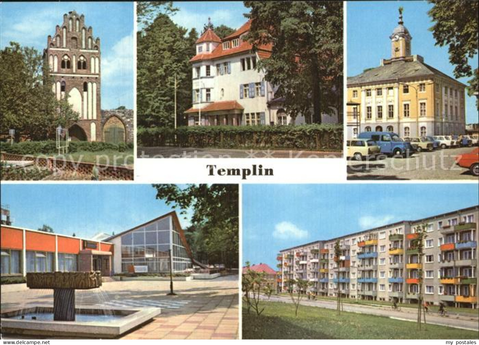 72550332 Templin FDGB Erholungsheim Aufbau Salvador Allende Rathaus  Templin - Templin