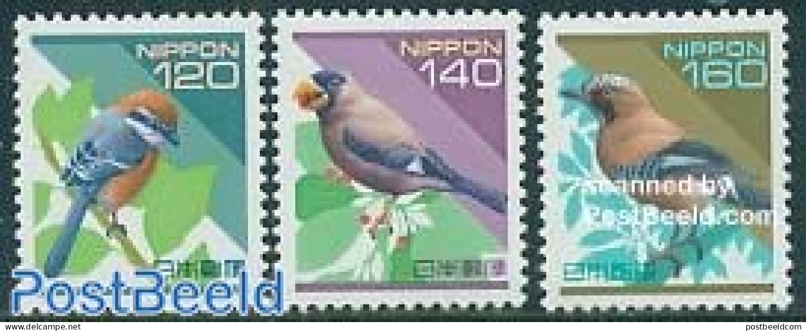 Japan 1998 Birds 3v, Mint NH, Nature - Birds - Unused Stamps