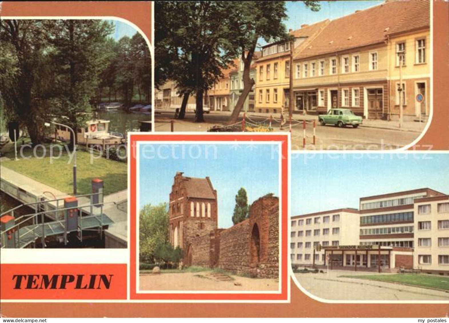 72550330 Templin Schleuse Markt Stadtmauer Wiekturm Prenzlauer Tor Templin - Templin
