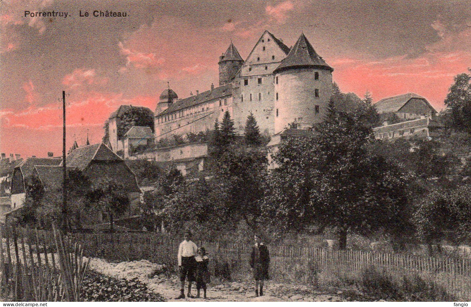 SUISSE - " PORRENTRUY - Le Château ;Edit:Imp. Turberg. A  Frossard. Succ. " - - Porrentruy