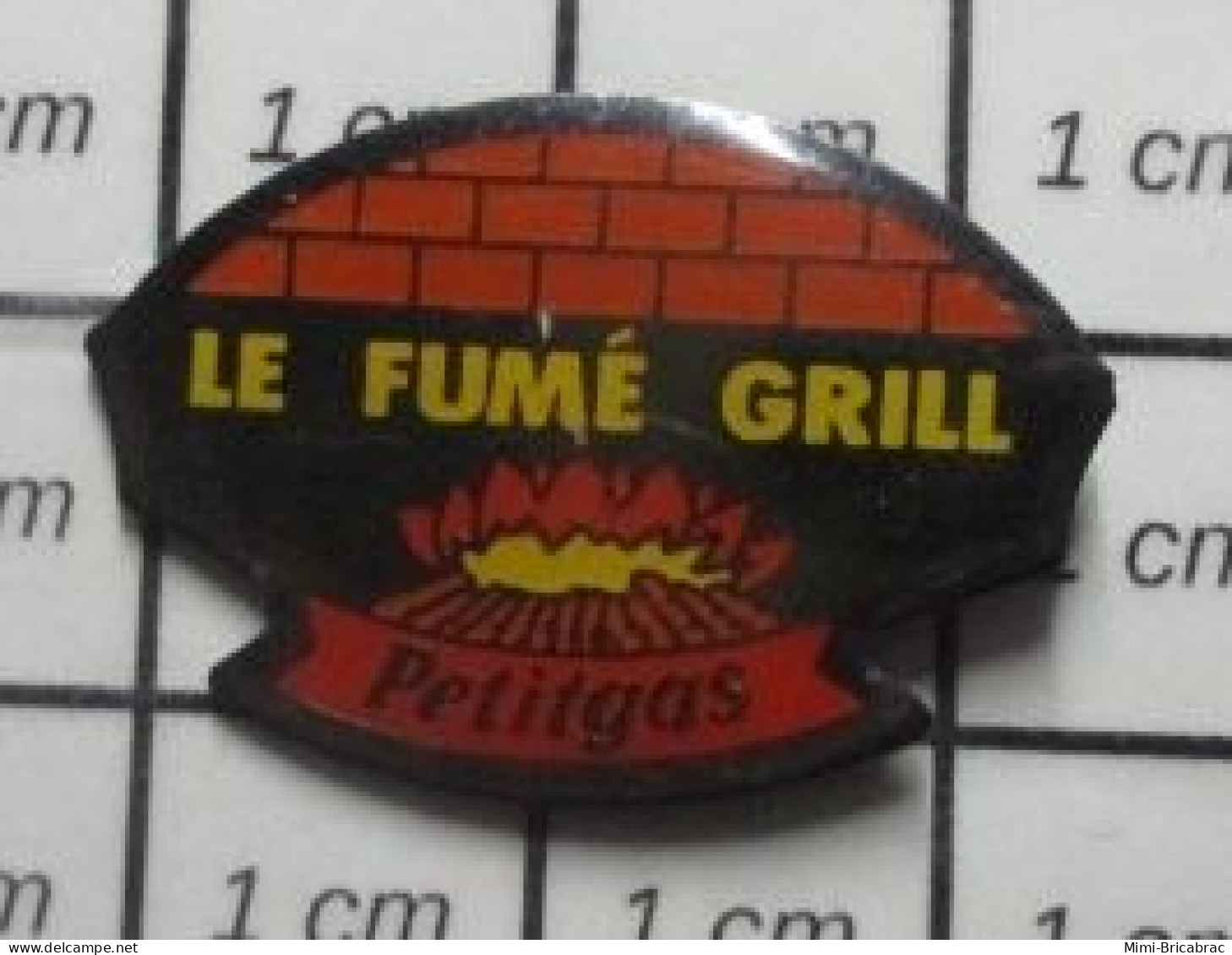 316B Pin's Pins : BEAU ET RARE / ALIMENTATION / FEU DE BOIS LE FUMé GRILL - Food