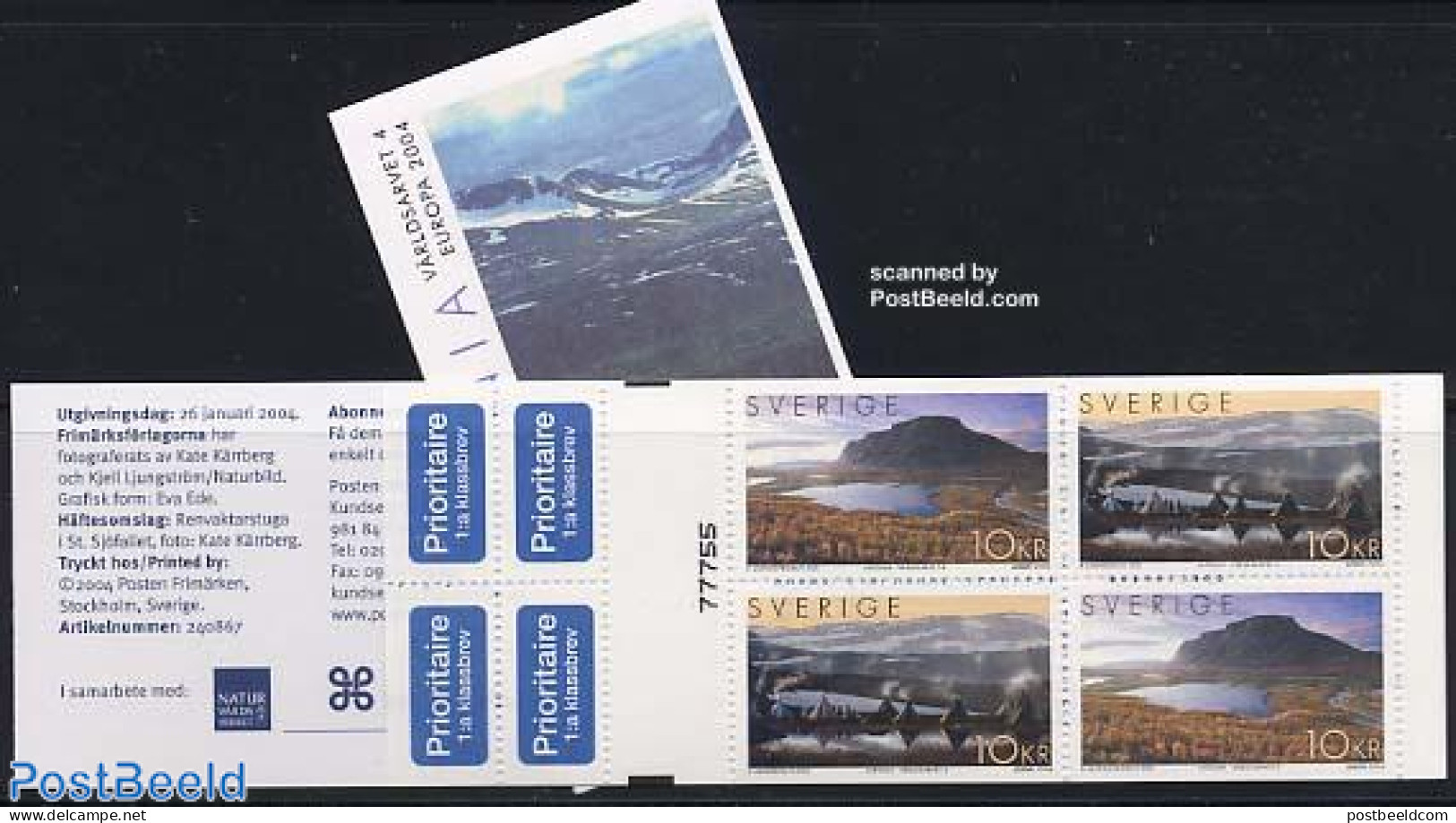 Sweden 2004 Europa, Laponia 4v In Booklet, Mint NH, History - Sport - Various - Europa (cept) - Mountains & Mountain C.. - Unused Stamps