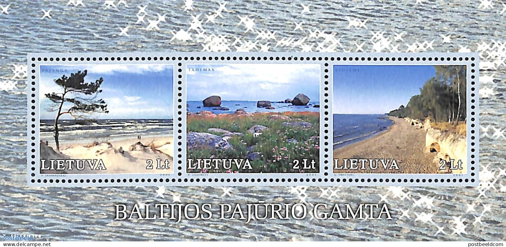 Lithuania 2001 Nature Of Baltic Sea S/s, Joint Issue Latvia, Estonia, Mint NH, Nature - Various - Trees & Forests - Jo.. - Rotary, Lions Club