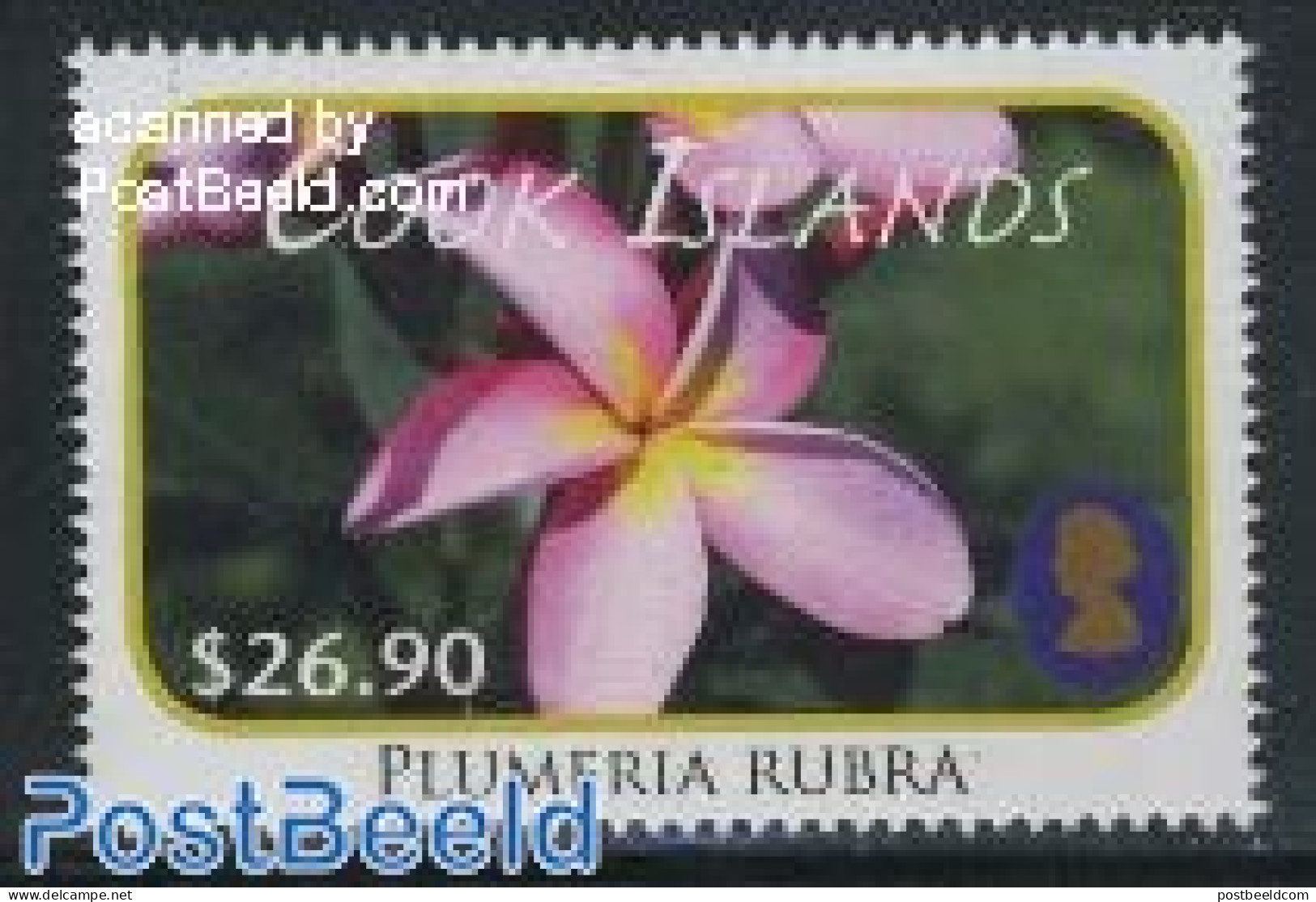 Cook Islands 2011 Definitive $26.90, Flower 1v, Mint NH, Nature - Flowers & Plants - Autres & Non Classés