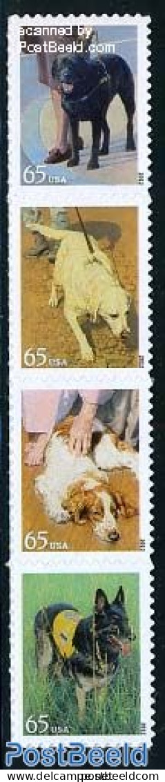 United States Of America 2012 Working Dogs 4v S-a, Mint NH, Nature - Dogs - Ungebraucht