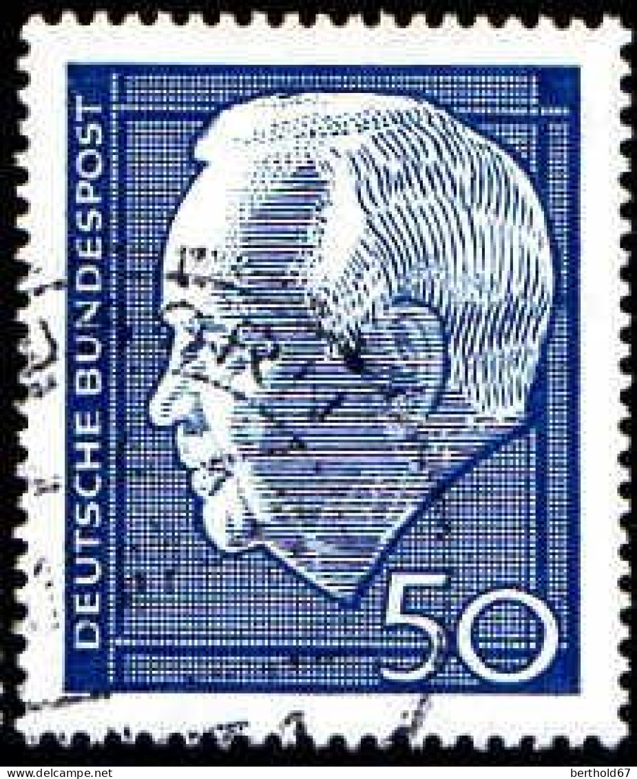 RFA Poste Obl Yv: 407/408 Heinrich Lübke (Beau Cachet Rond) - Used Stamps