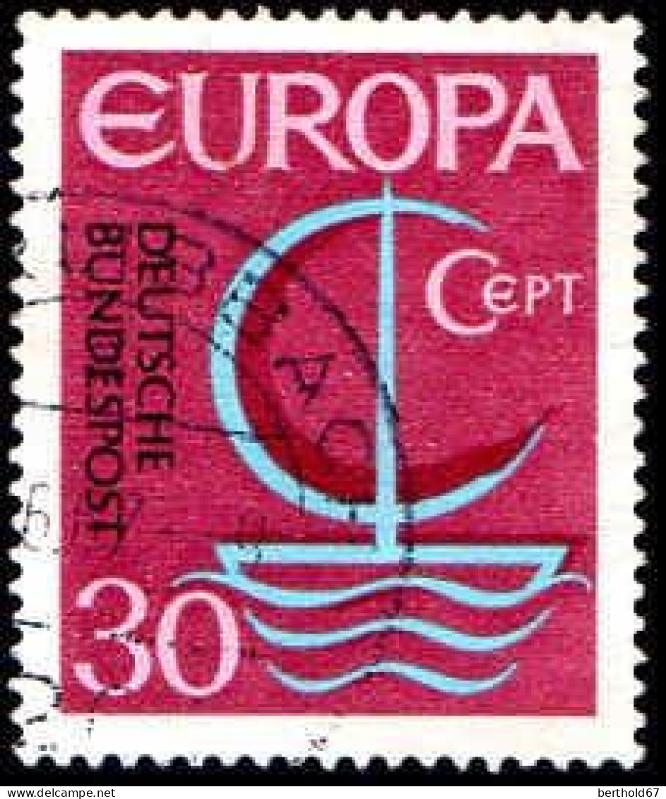 RFA Poste Obl Yv: 376/377 Europa Cept Voilier Stylisé (Beau Cachet Rond) - Oblitérés