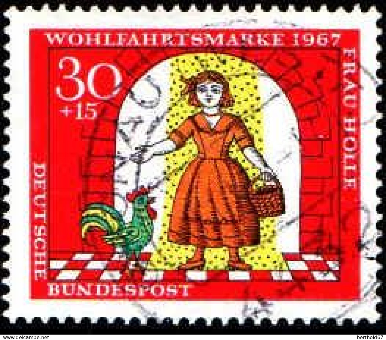 RFA Poste Obl Yv: 403/406 Contes Des Frères Grimm Frau Holle (Beau Cachet Rond) - Used Stamps