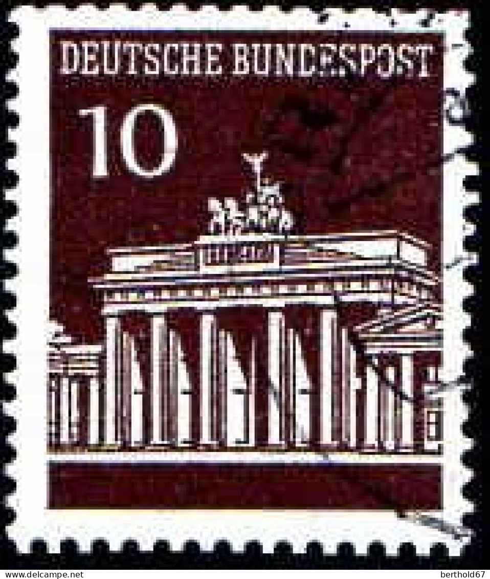 RFA Poste Obl Yv: 368/371A Porte De Brandenburg Berlin (Beau Cachet Rond) - Oblitérés