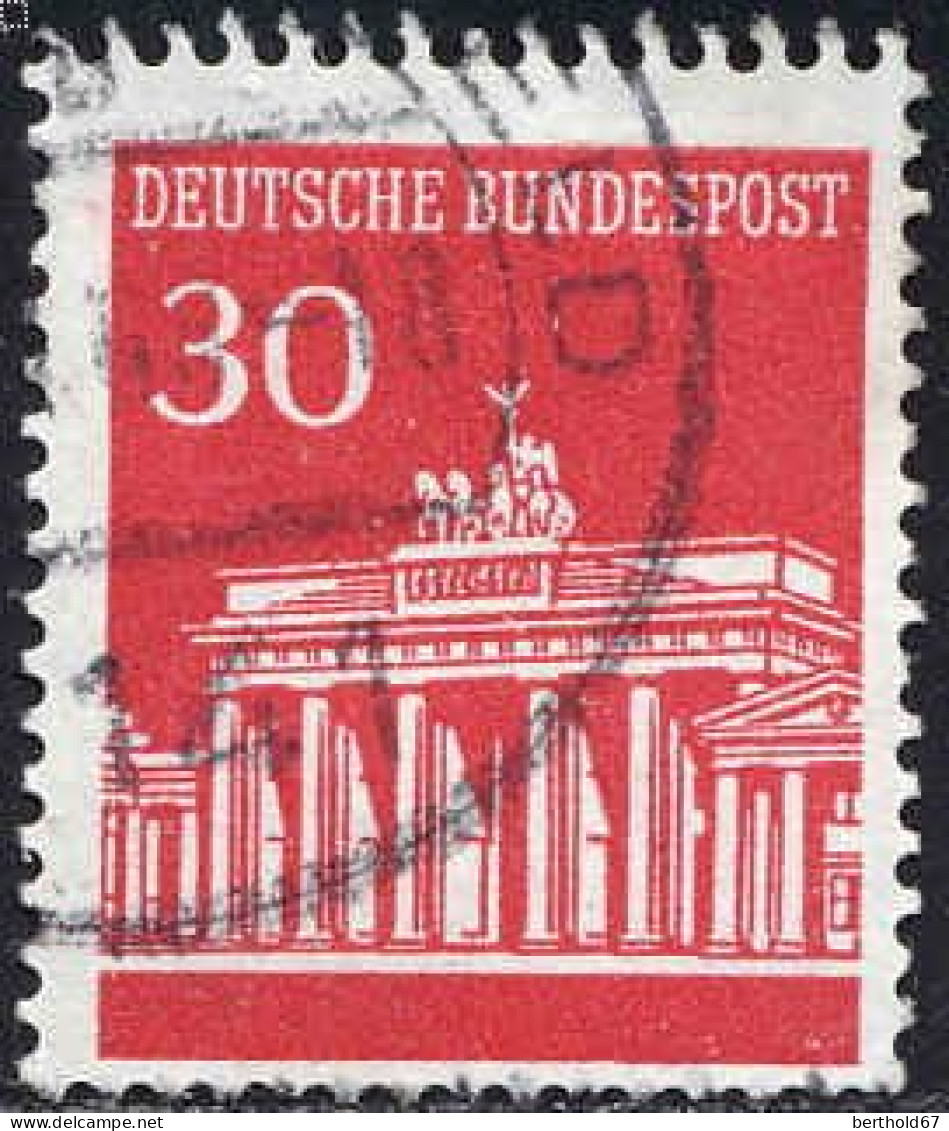RFA Poste Obl Yv: 368/371A Porte De Brandenburg Berlin (Beau Cachet Rond) - Oblitérés