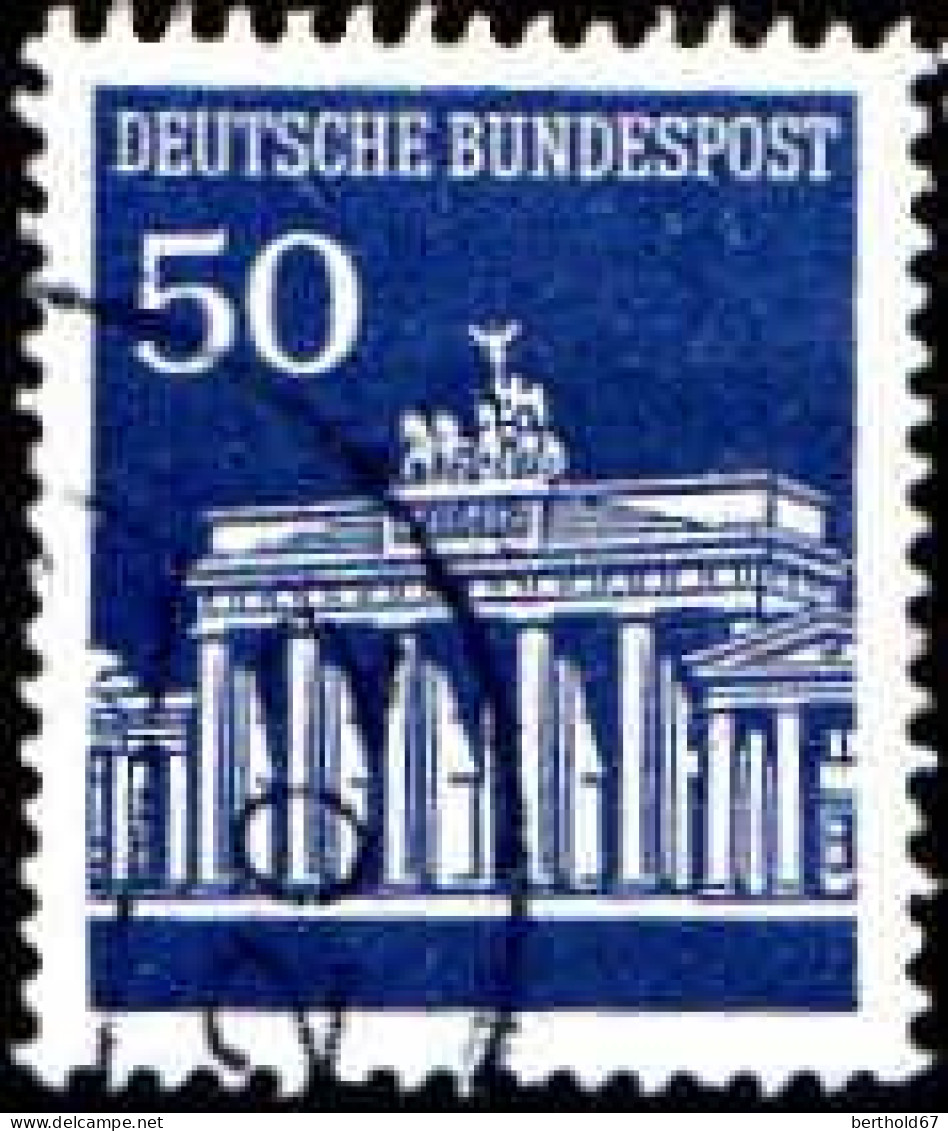 RFA Poste Obl Yv: 368/371A Porte De Brandenburg Berlin (Beau Cachet Rond) - Oblitérés