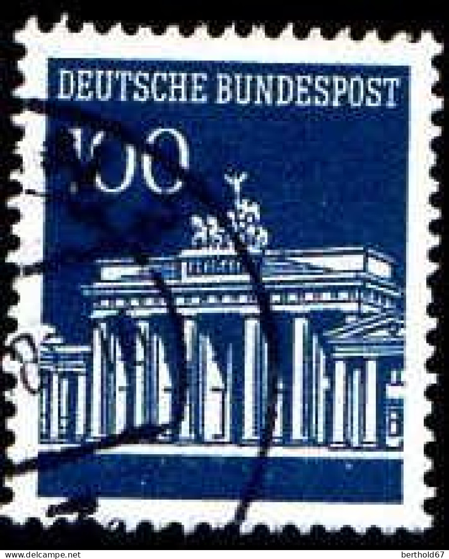 RFA Poste Obl Yv: 368/371A Porte De Brandenburg Berlin (Beau Cachet Rond) - Oblitérés