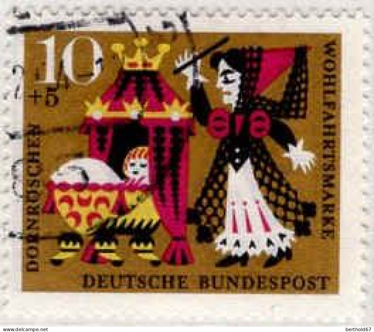 RFA Poste Obl Yv: 315/318 Contes Des Frères Grimm Dornröschen (Beau Cachet Rond) - Gebraucht