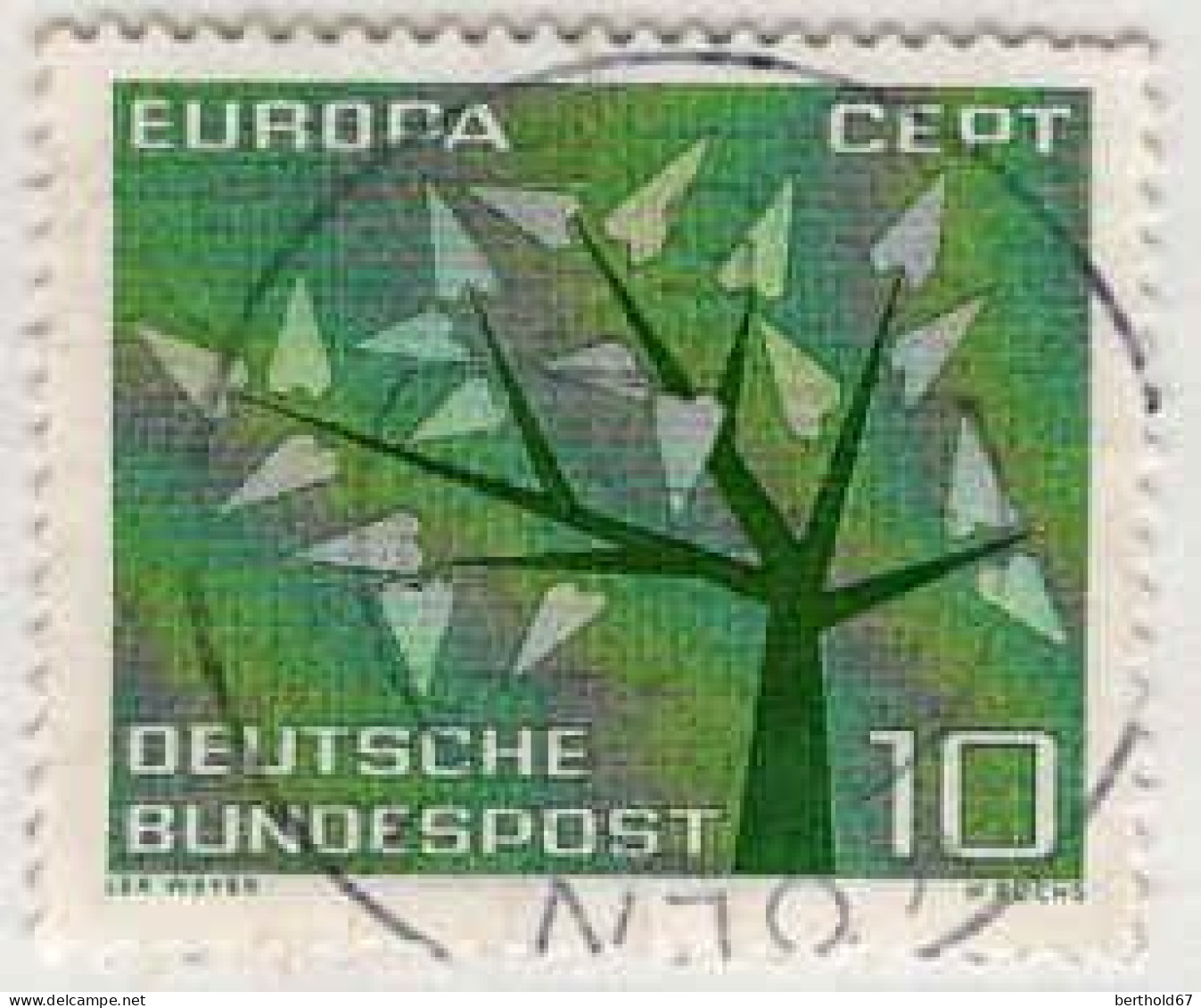 RFA Poste Obl Yv: 255/256 Europa Cept Arbre à 19 Feuilles (Beau Cachet Rond) - Oblitérés