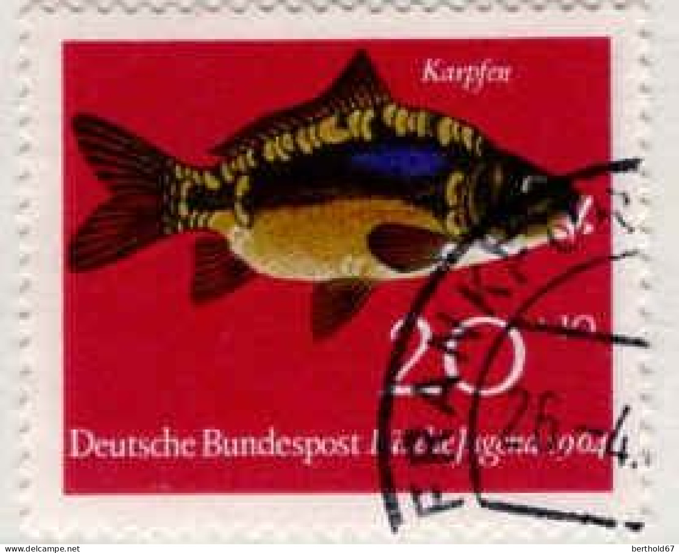 RFA Poste Obl Yv: 284/287 Für Die Jugend Poissons  (TB Cachet Rond) Frankfurt - Gebraucht