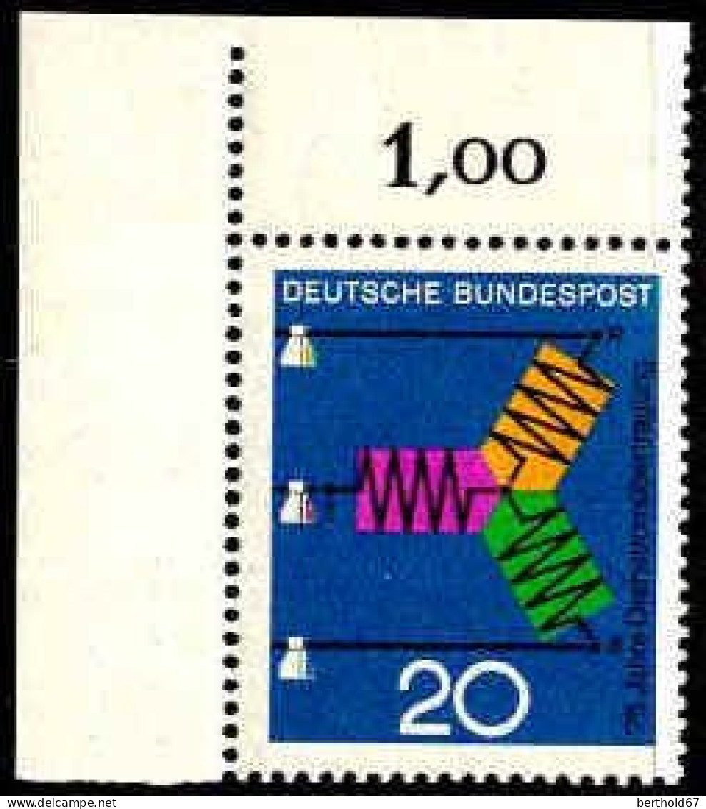 RFA Poste N** Yv: 378/379 Progrès En Sciences & Techniques Coin De Feuille - Unused Stamps