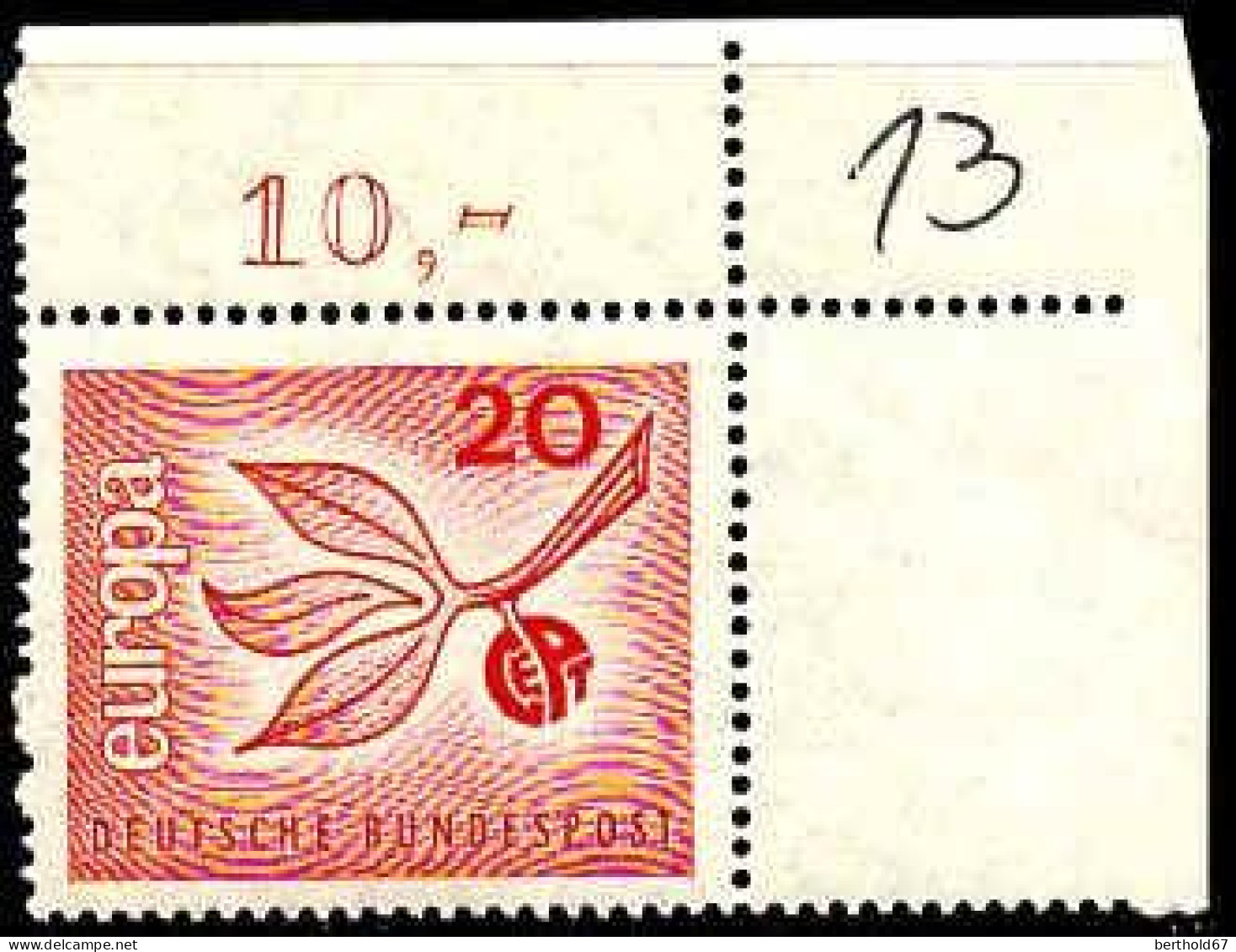RFA Poste N** Yv: 350/351 Europa Cept Branche D'olivier Coin De Feuille - Unused Stamps
