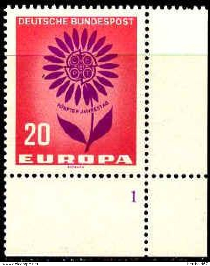 RFA Poste N** Yv: 313/314 Europa Cept Fleur à 22 Pétales Coin De Feuille - Unused Stamps