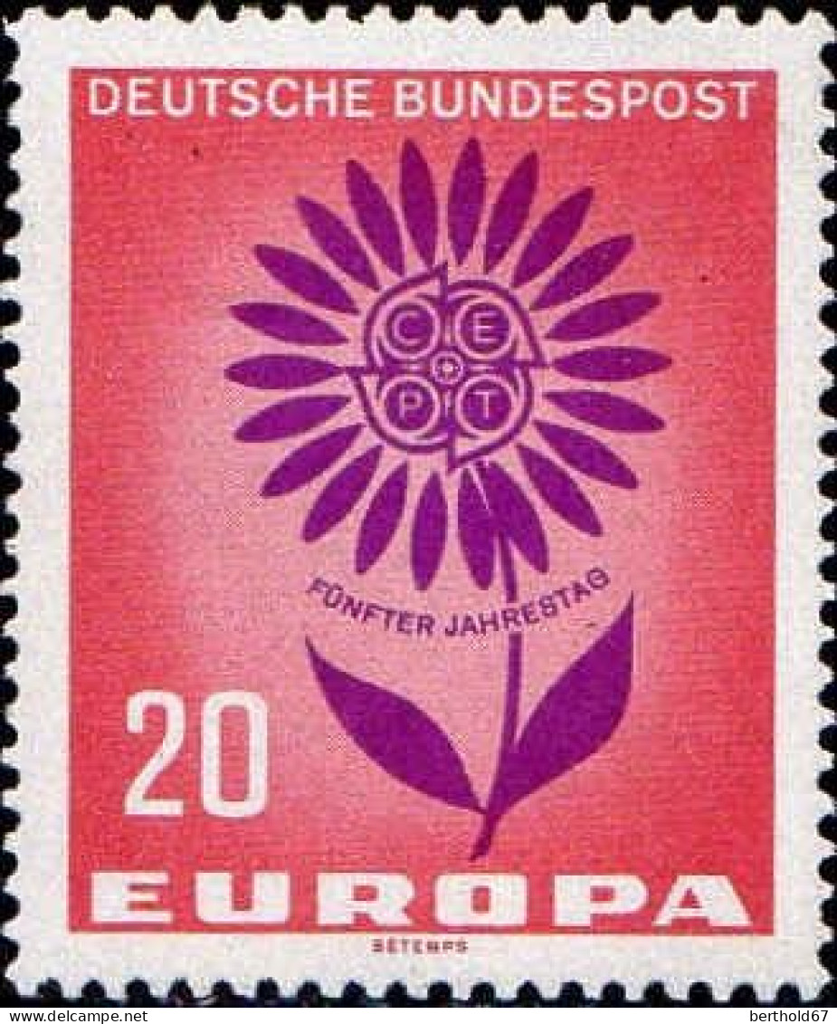 RFA Poste N** Yv: 313/314 Europa Cept Fleur à 22 Pétales - Neufs