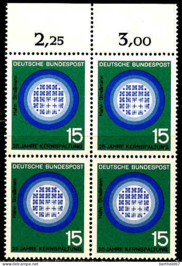 RFA Poste N** Yv: 310/312 Sciences & Techniques Bloc De 4 Bord De Feuille - Unused Stamps
