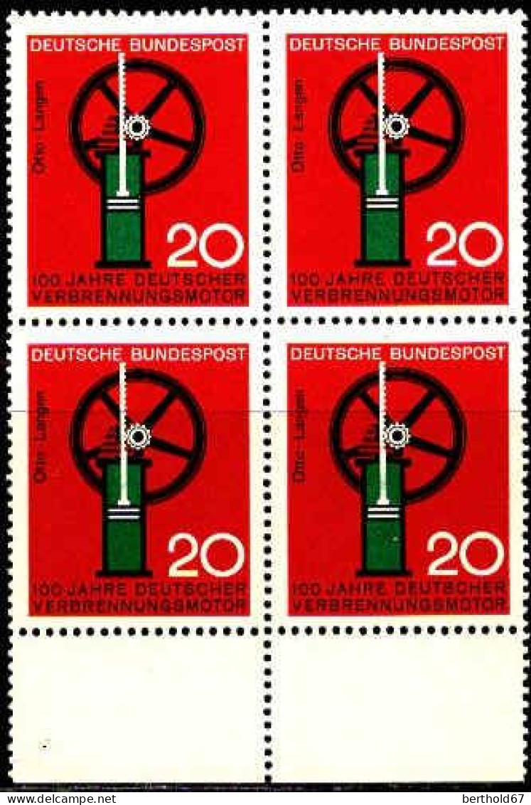 RFA Poste N** Yv: 310/312 Sciences & Techniques Bloc De 4 Bord De Feuille - Unused Stamps