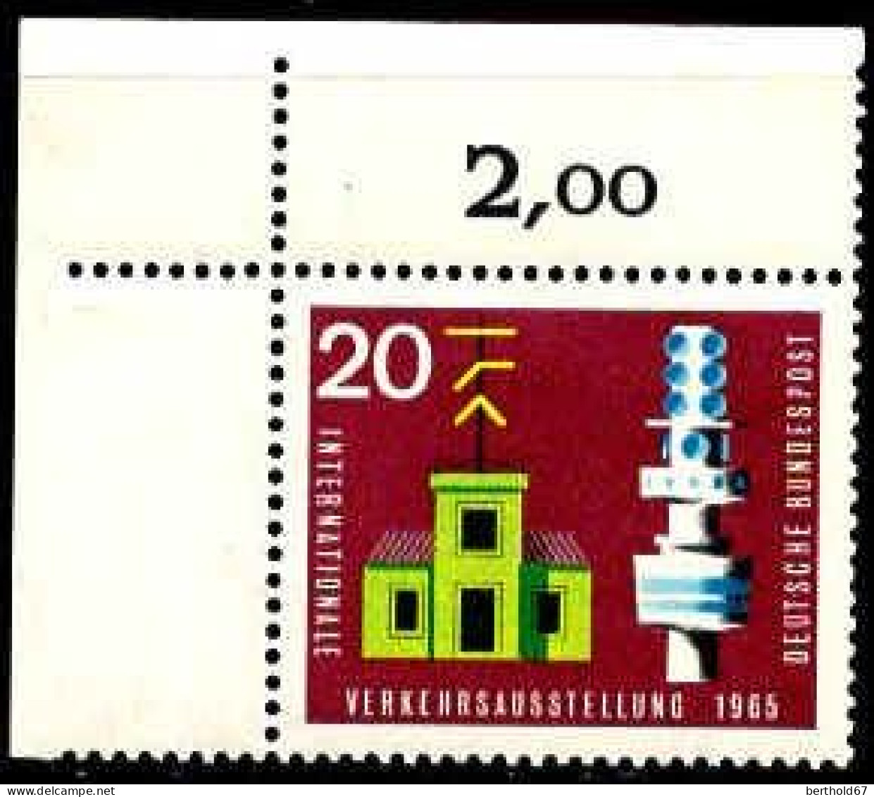 RFA Poste N** Yv: 340/345 Exposition Internationale Des Transports München IVA Coin De Feuille - Neufs