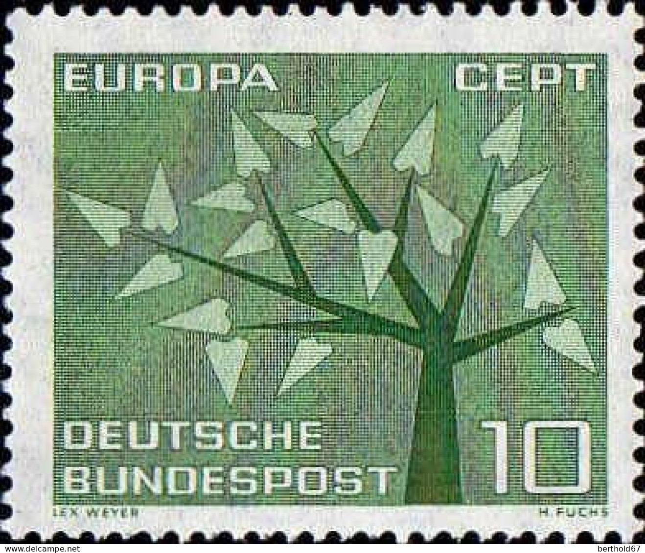 RFA Poste N** Yv: 255/256 Europa Cept Arbre à 19 Feuilles - Unused Stamps