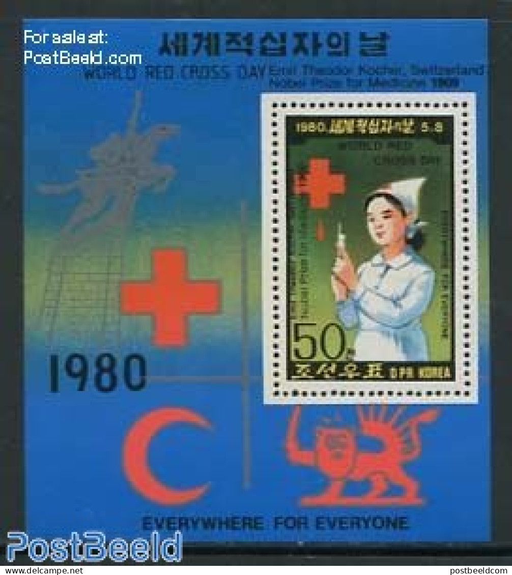 Korea, North 1981 Nobel Prize For Medicine S/s, Mint NH, Health - History - Red Cross - Nobel Prize Winners - Red Cross