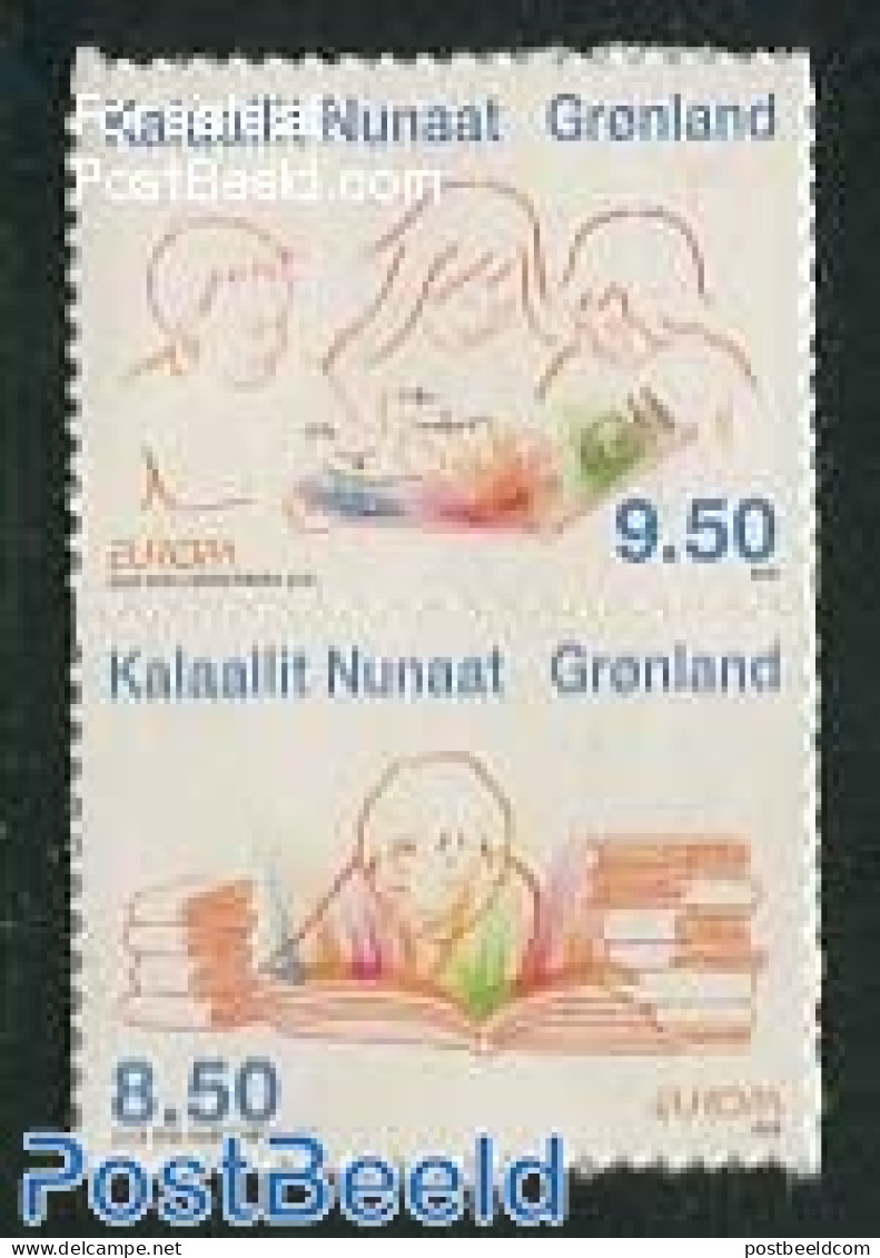 Greenland 2010 Europa 2v S-a, Mint NH, History - Europa (cept) - Art - Books - Unused Stamps