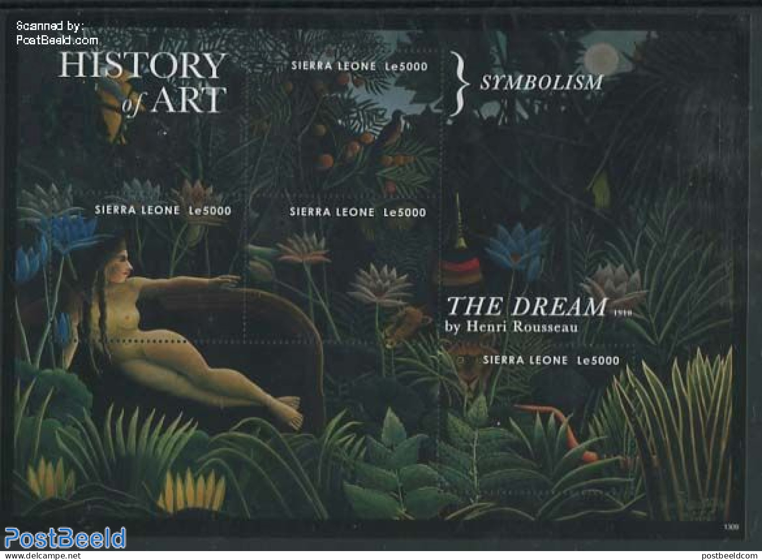 Sierra Leone 2013 History Of Art, Henri Rousseau 4v M/s, Mint NH, Art - Modern Art (1850-present) - Paintings - Autres & Non Classés