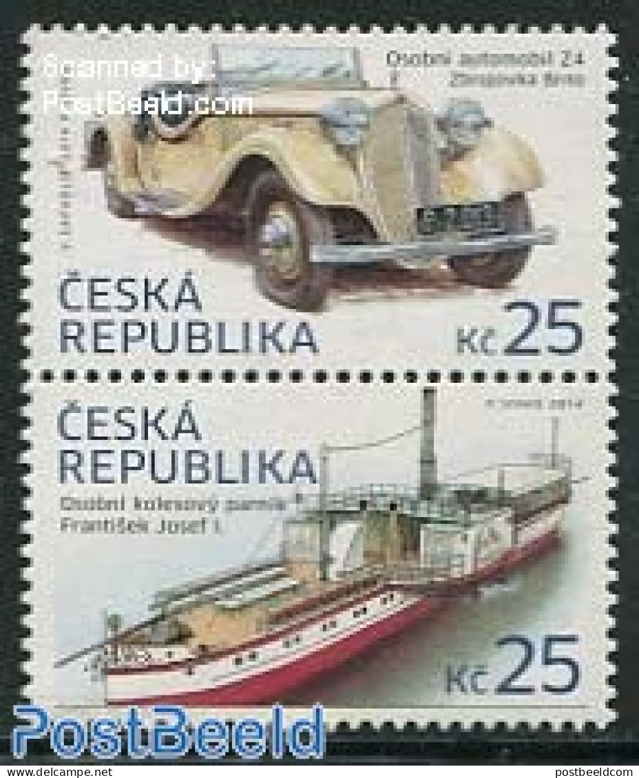 Czech Republic 2014 Transport 2v [:], Mint NH, Transport - Automobiles - Ships And Boats - Autres & Non Classés