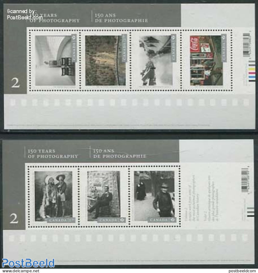 Canada 2014 Photography 2 S/s, Mint NH, History - Sport - Cycling - Art - Photography - Unused Stamps