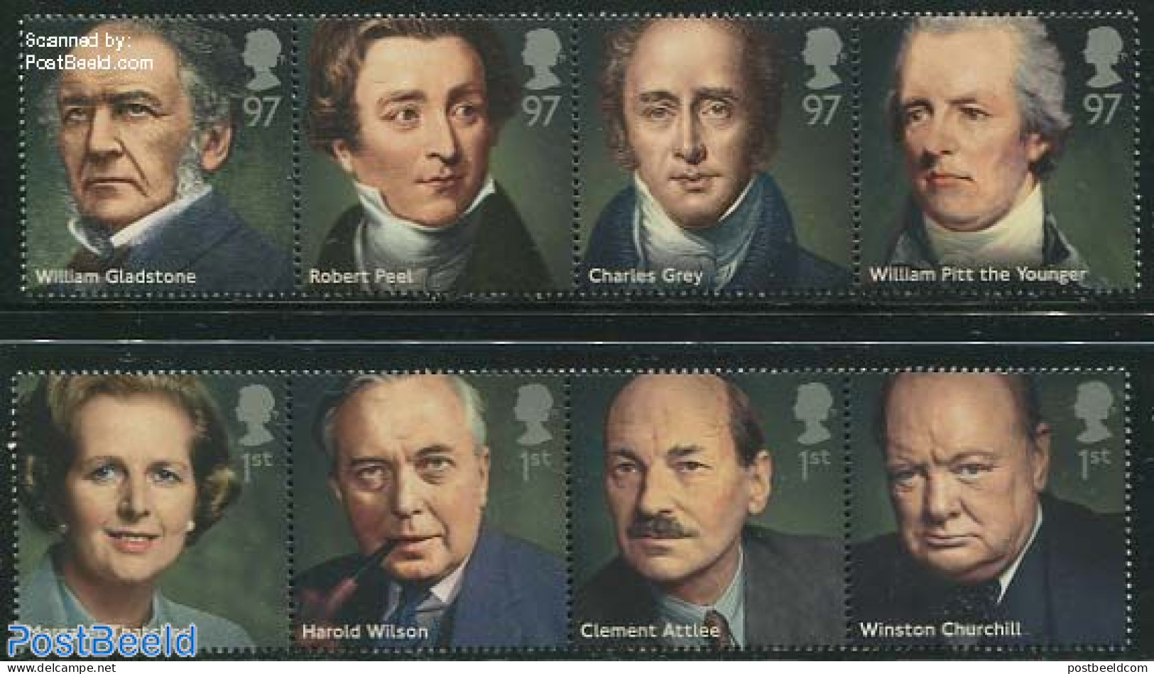 Great Britain 2014 Prime Ministers 8v (2x[:::]), Mint NH, History - Churchill - Politicians - Nuevos