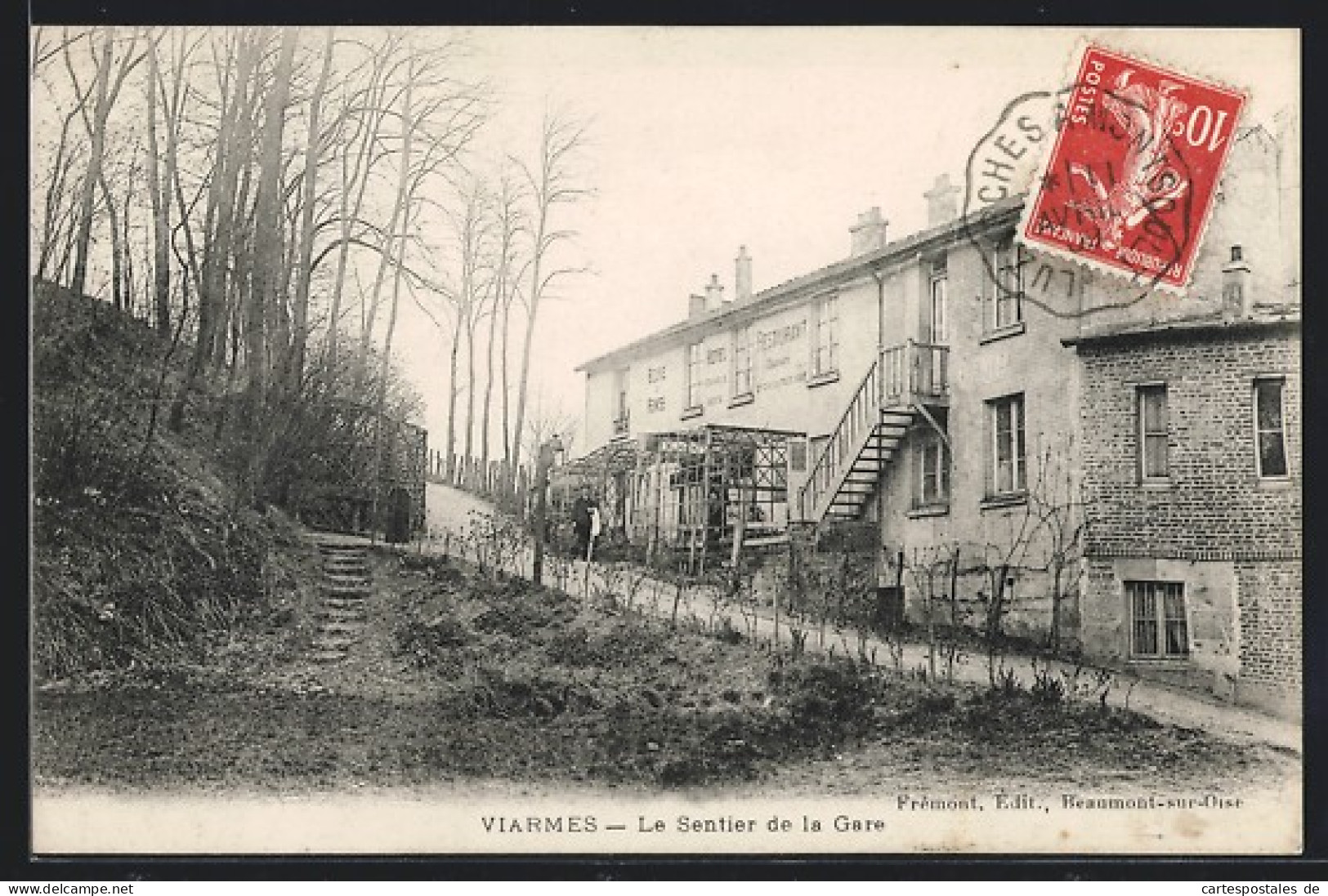 CPA Viarmes, Le Sentier De La Gare  - Viarmes