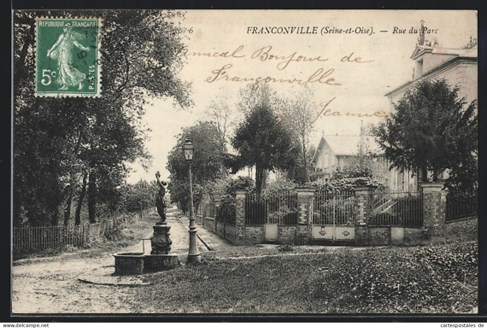 CPA Franconville, Rue Du Parc  - Franconville