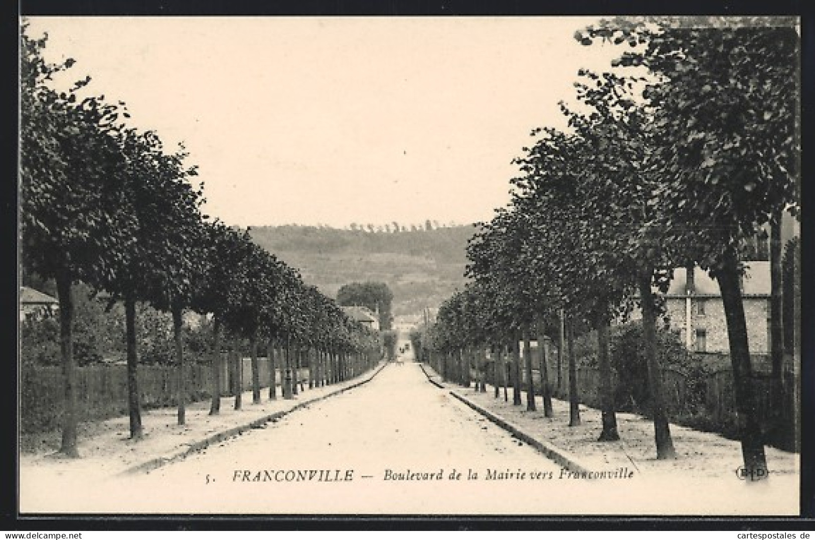 CPA Franconville, Boulevard De La Mairie Vers Franconville  - Franconville