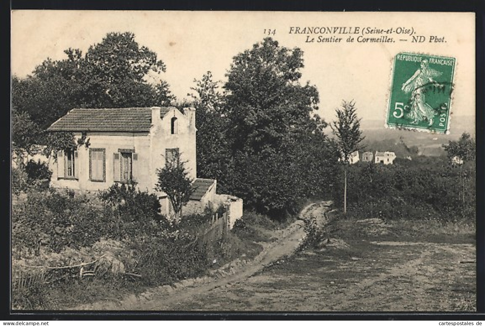 CPA Franconville, Le Sentier De Cormeilles  - Franconville