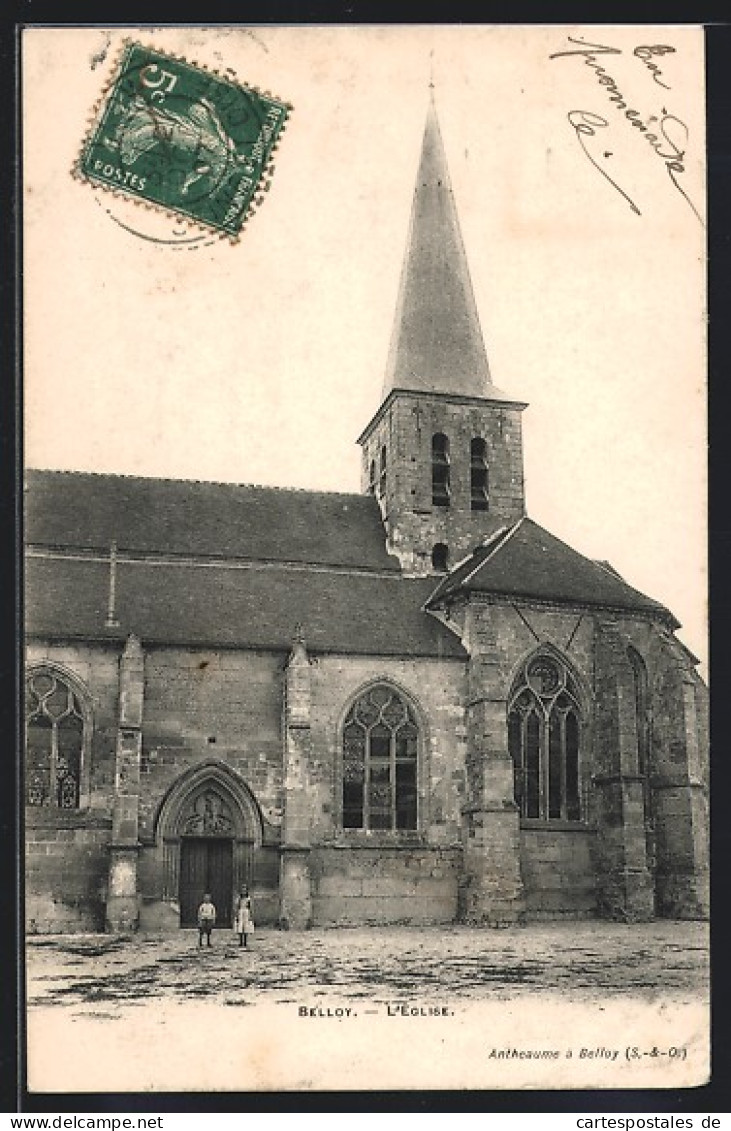CPA Belloy, L`Eglise  - Other & Unclassified