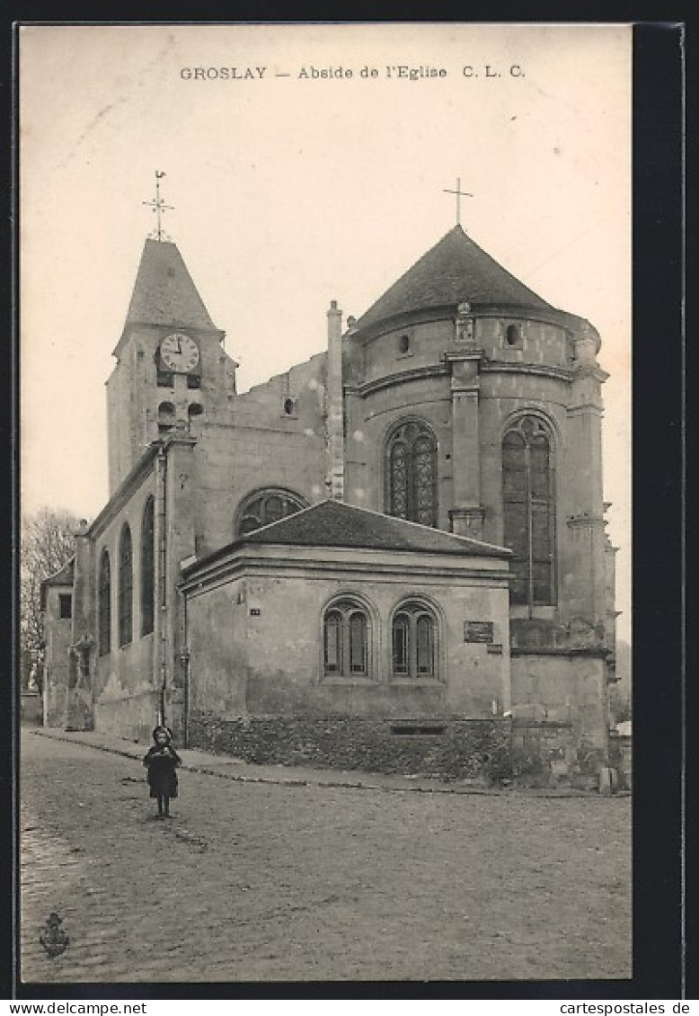 CPA Groslay, Abside De L`Eglise  - Groslay