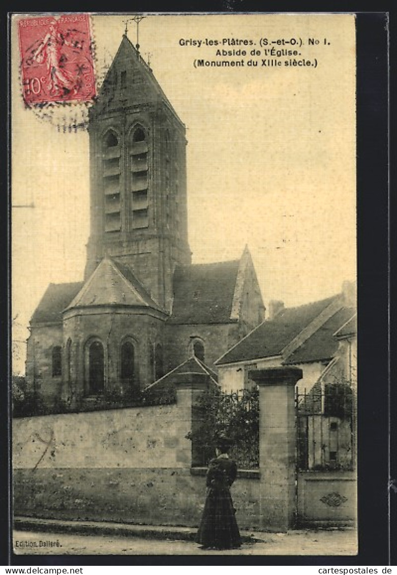 CPA Grisy-les-Plâtres, Abside De L`Église  - Other & Unclassified